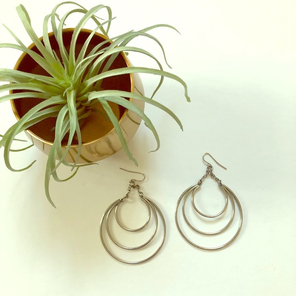 Silver Dangle Multi Hoop - Picture 4 of 4